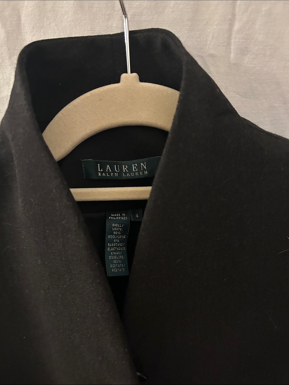 Lauren Ralph Lauren Black Stand-Collar Blazer - Picture 2 of 3
